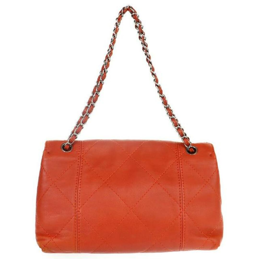 シャネル チェーンショルダーバッグ ワイルドステッチ 中古 レッドオレンジ系 レザース CHANEL 【中古】 | 肩掛け レザー カバン ココマーク レディース ファッション ハイブランド ABランク