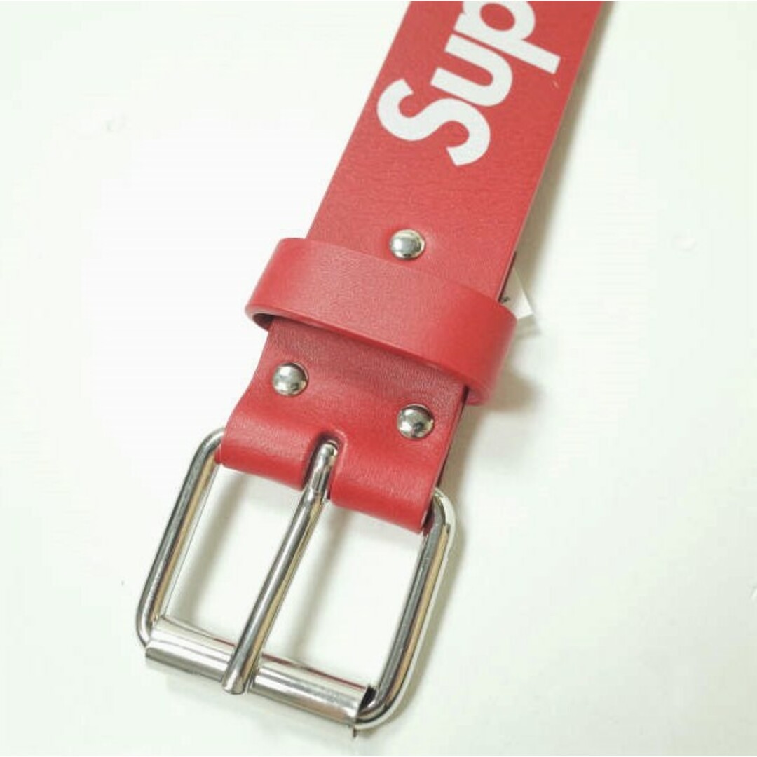 SUPREME シュプリーム 23SS Repeat Leather Belt リピートレザーベルト L Red WEEK9  カウハイド【新古品】【中古】【SUPREME】