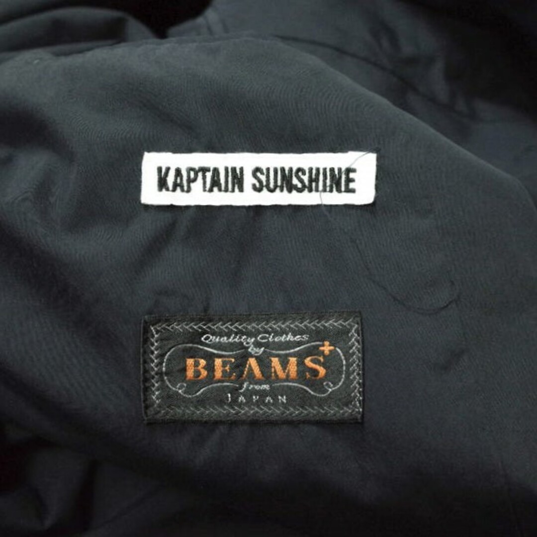 KAPTAIN SUNSHINE x BEAMS PLUS キャプテンサンシャイン ビームスプラス 23SS 別注 日本製 Military Coat コットンナイロンウェザークロス ミリタリーコート KSBP23SCO01 34 NAVY ステンカラー ウォーカー アウター【中古】【KAPTAIN SUNSHINE × BEAMS PLUS】 メンズのジャケット/アウター(ステンカラーコート)の商品写真