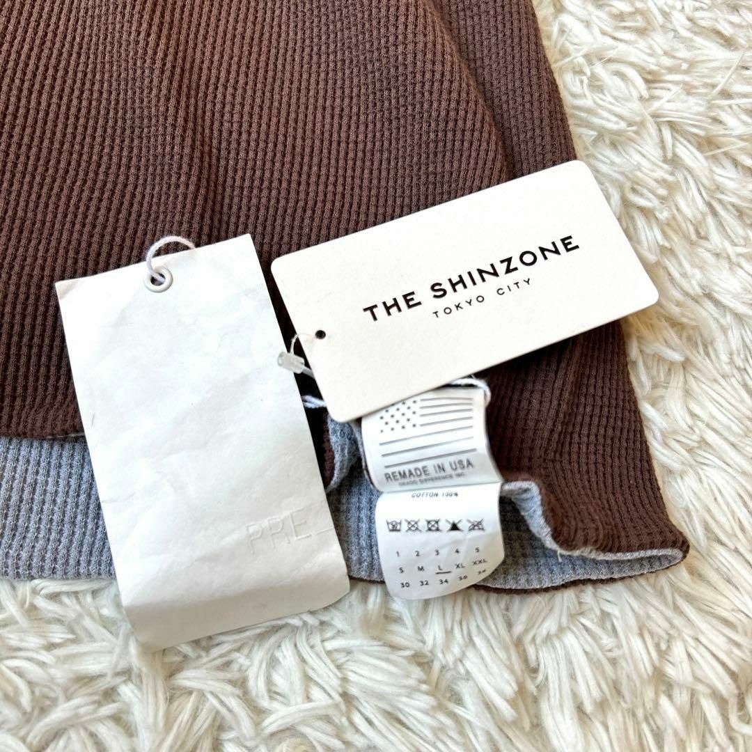 Shinzone(シンゾーン)の未使用✨THE SHINZONE✨リバーシブルカットソーワッフル オーバーサイズ レディースのトップス(カットソー(半袖/袖なし))の商品写真