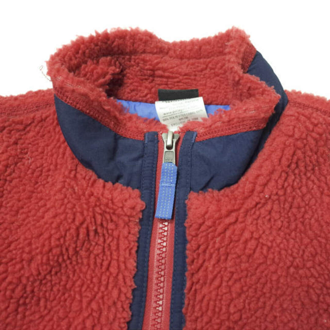 PATAGONIA パタゴニア 14AW KIDS Retro-X Vest レトロXフリースベスト 65618 M COCR(RED/NAVY)  ボア トップス【中古】【PATAGONIA】