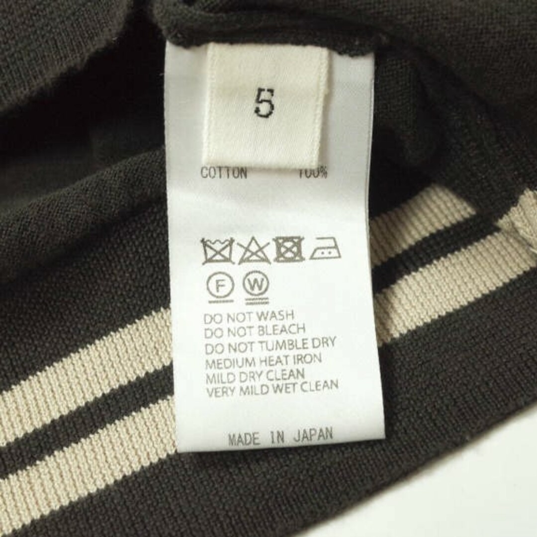 unfil アンフィル 日本製 Egyptian Cotton Fine gauge-Knit Vest エジプトコットンファインゲージVネックニットベスト ONSP-UM210 5 Ebony チルデン ライン トップス【中古】【unfil】 メンズのトップス(ベスト)の商品写真