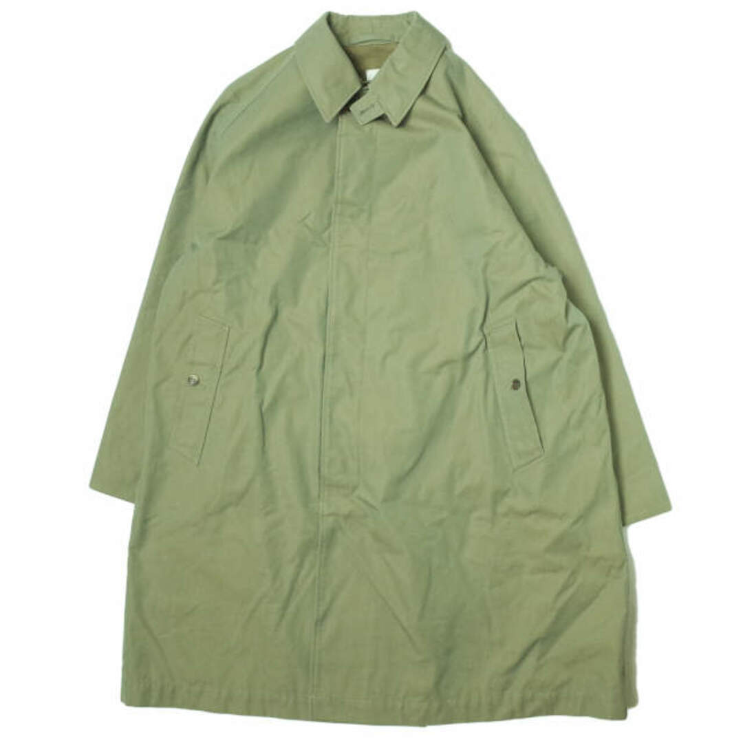 ANATOMICA アナトミカ 日本製 SINGLE RAGLAN COAT I 高密度コットンギャバジン シングルラグランコート 530-452-11 46 OLIVE 玉虫色 ステンカラー アウター【ANATOMICA】