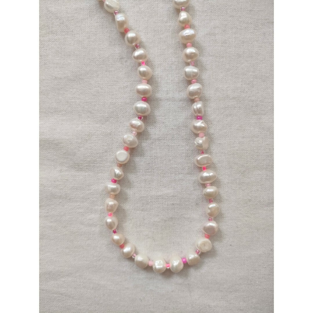 14kgf　pearl✕pink mixネックレス 4