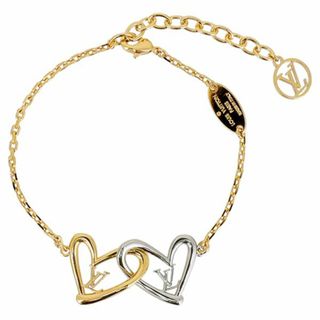 ルイヴィトン(LOUIS VUITTON)のルイヴィトン ブレスレット アクセサリー レディース ゴールド ハート LV 美品 h-h038(ブレスレット/バングル)