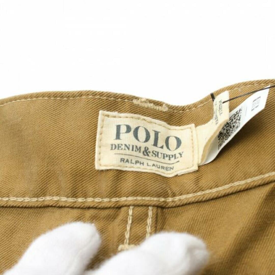 POLO RALPH LAUREN(ポロラルフローレン)のCotton Twill Utility Pant ワイドパンツ イエローブラウン レディースのパンツ(その他)の商品写真