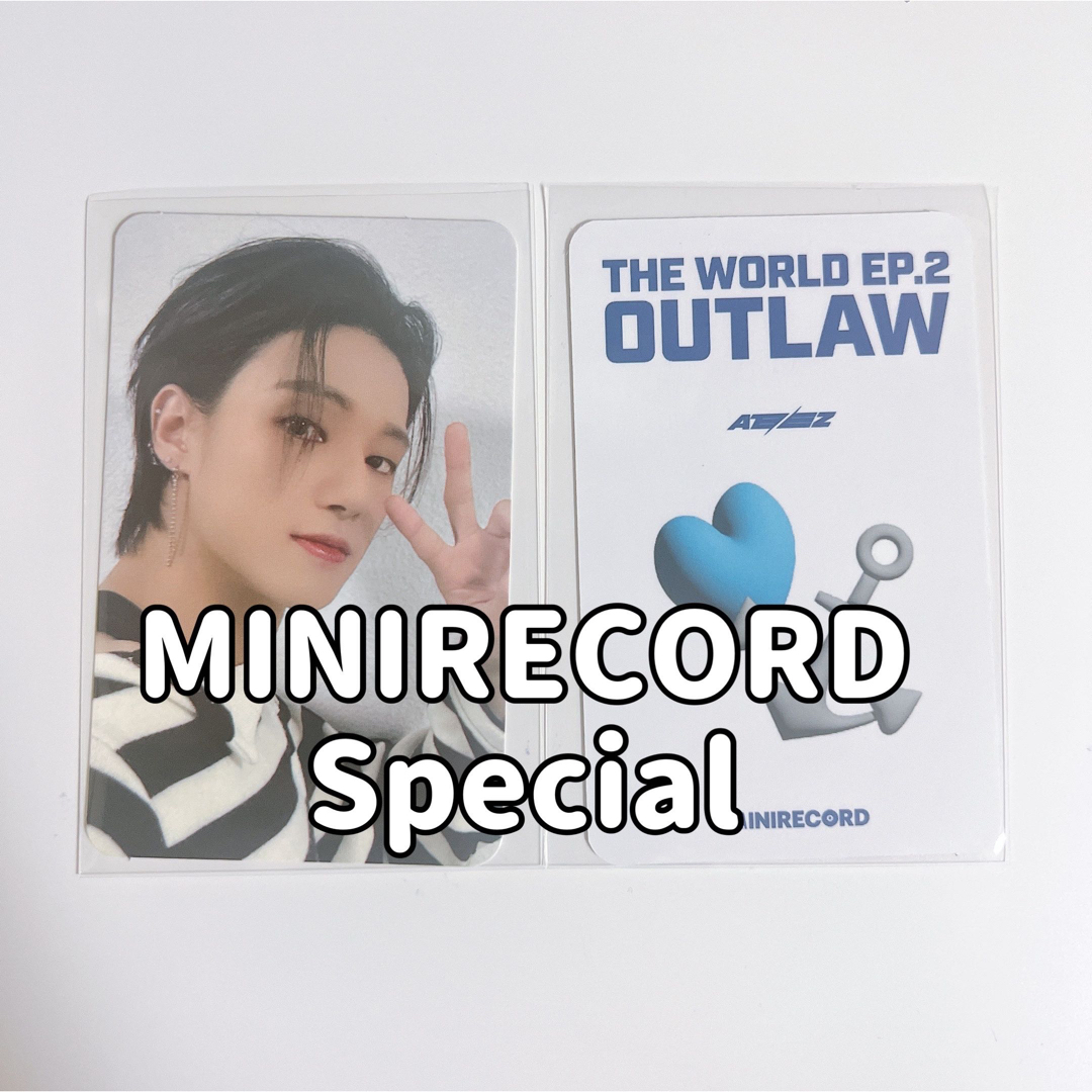 【MINIRECORD 当選者】ATEEZ ウヨン outlaw トレカ