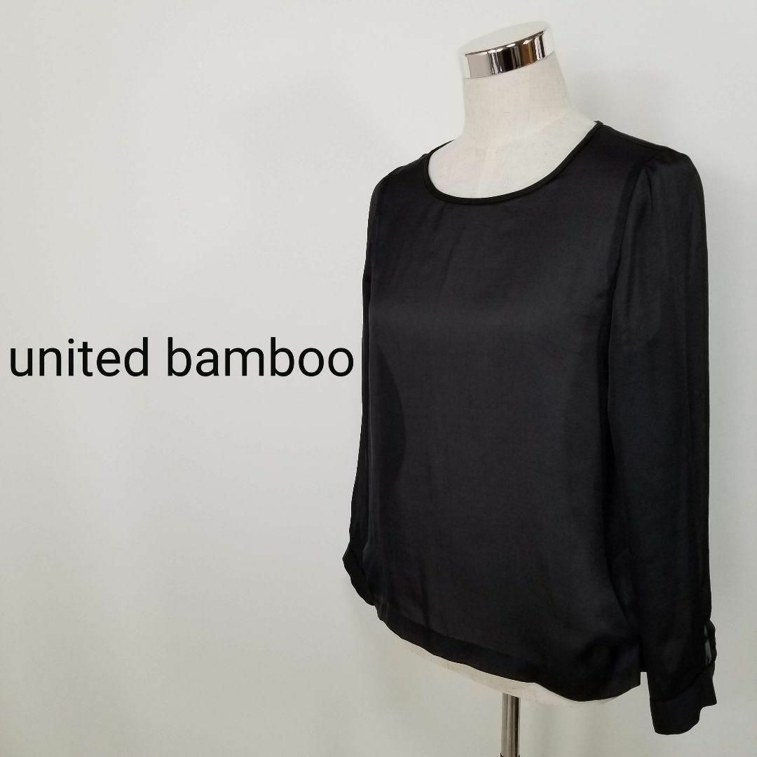 united bamboo(ユナイテッドバンブー)のユナイテッドバンブーUnitedbambooクルーネックシアートップスすけ感素材 レディースのトップス(シャツ/ブラウス(長袖/七分))の商品写真