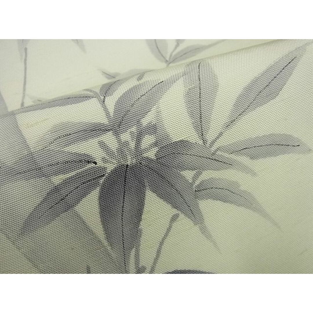 平和屋1□極上 石川県指定無形文化財 牛首紬 白山工房 手織 九寸開き