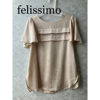 フェリシモ(FELISSIMO)のfelissimo フェリシモ　トップス　エレガント　Mサイズ　軽くてサラサラ(シャツ/ブラウス(半袖/袖なし))