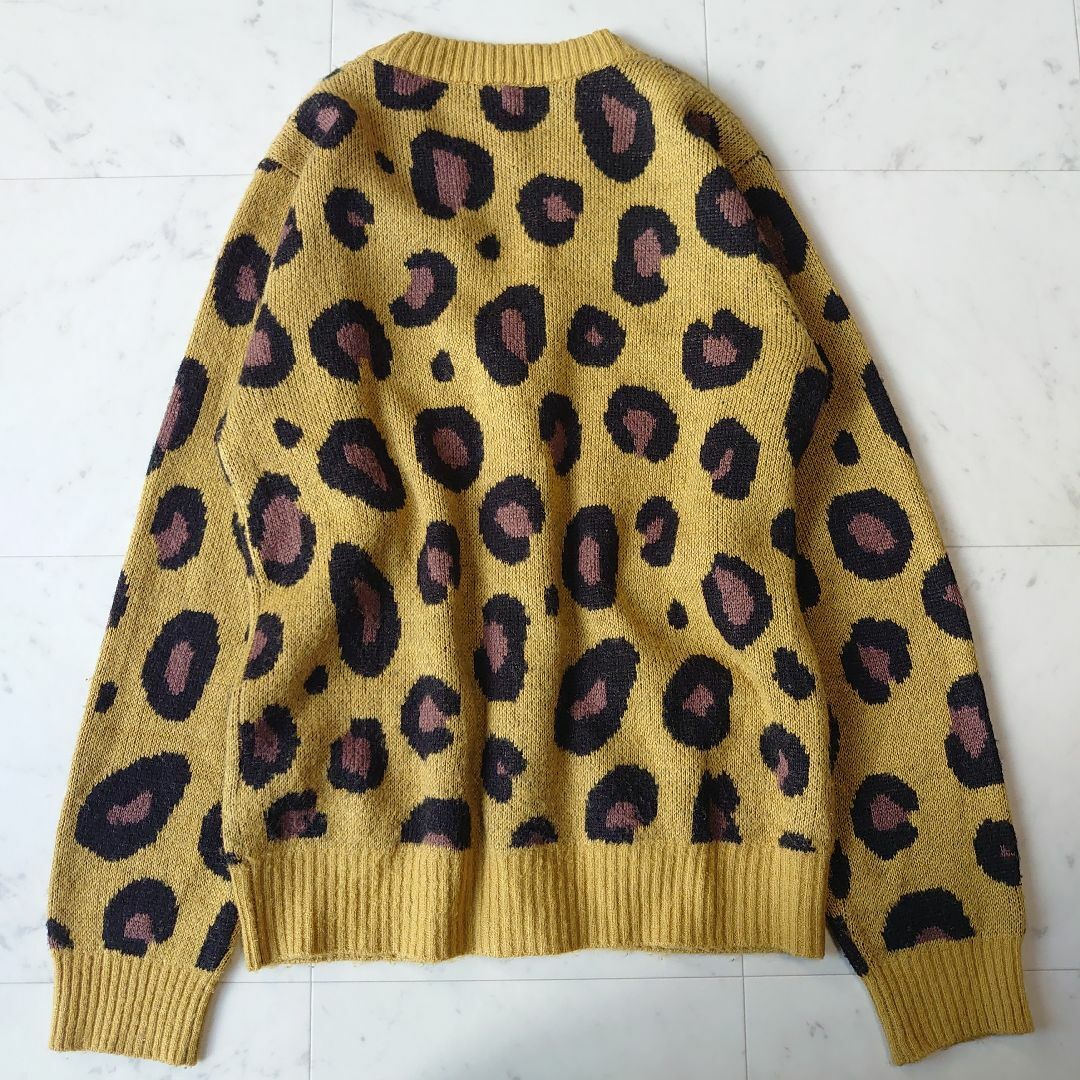 JOYRICH - JOYRICH レオパード ヒョウ柄 Vネック モヘヤ混 ニット ...