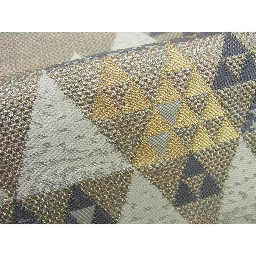 平和屋1□極上 西陣 服部織物謹製 六通柄袋帯 古今織 鱗文 金糸 逸品