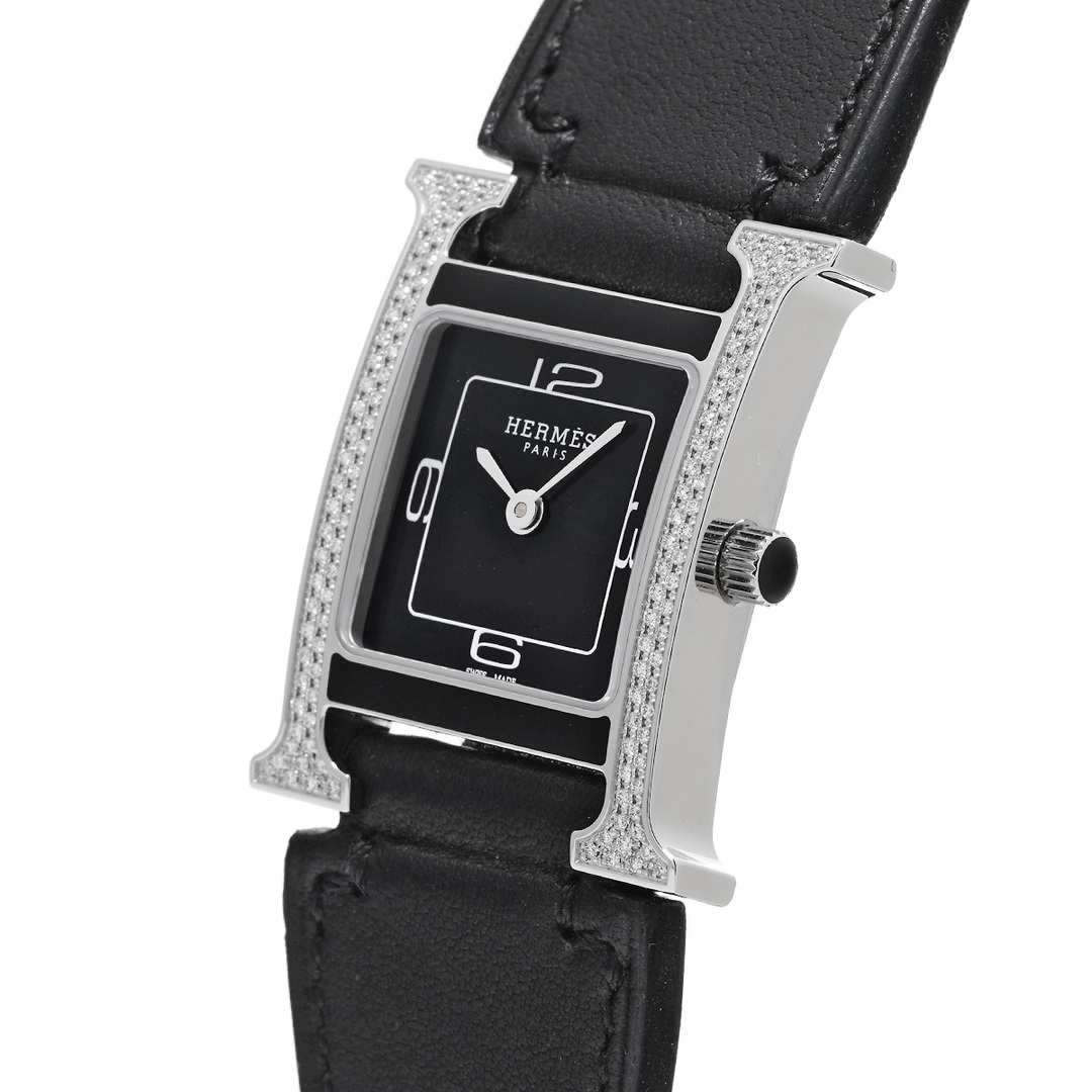 エルメス HERMES HH1.231 ブラックラッカー レディース 腕時計