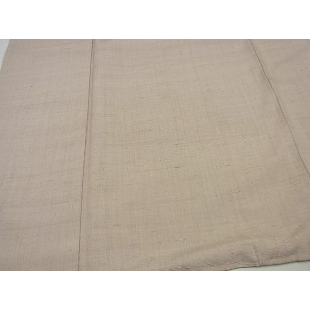 平和屋1□極上 結城紬 色無地 赤白橡色 逸品3s2225 - 着物