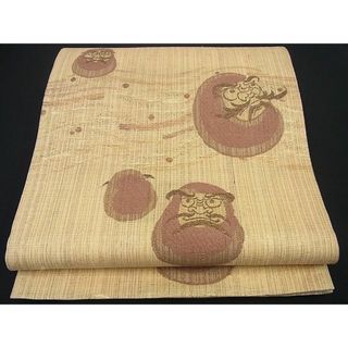 平和屋1□極上 六通柄袋帯 達磨 金糸 逸品3s2301の通販|ラクマ