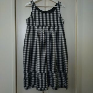 foxey boutique  ストライプワンピース　ジャンパースカート