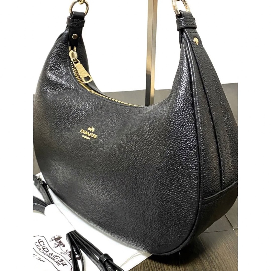 COACH - COACHハンドバッグ ショルダーバッグ 2Way 本革 ブラック 未
