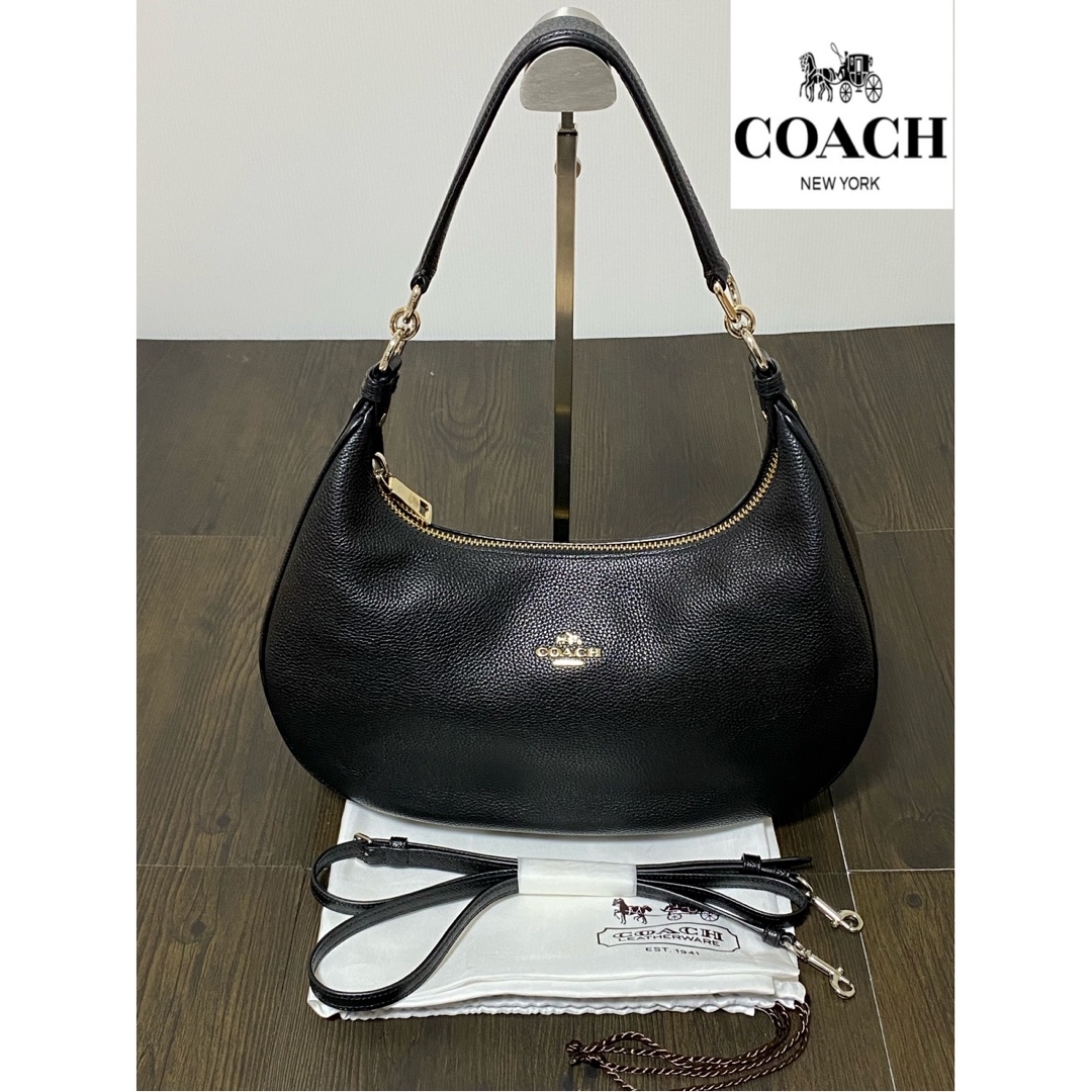 COACH - COACHハンドバッグ ショルダーバッグ 2Way 本革 ブラック 未