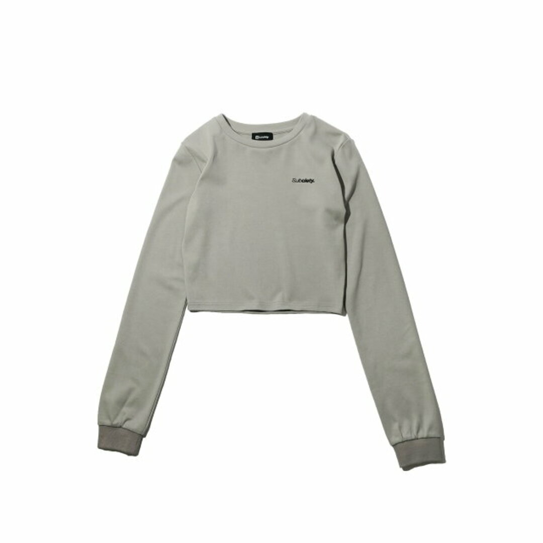 Subciety(サブサエティ)の【GRAY】【FREE】CROPPED L/S TEE レディースのトップス(カットソー(長袖/七分))の商品写真