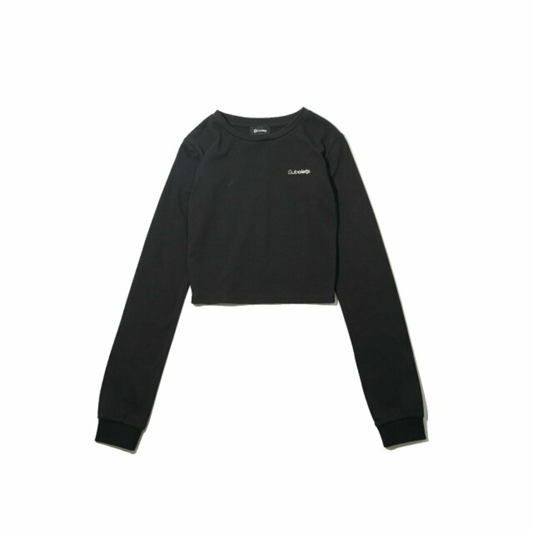 Subciety(サブサエティ)の【BLACK】【FREE】CROPPED L/S TEE レディースのトップス(カットソー(長袖/七分))の商品写真