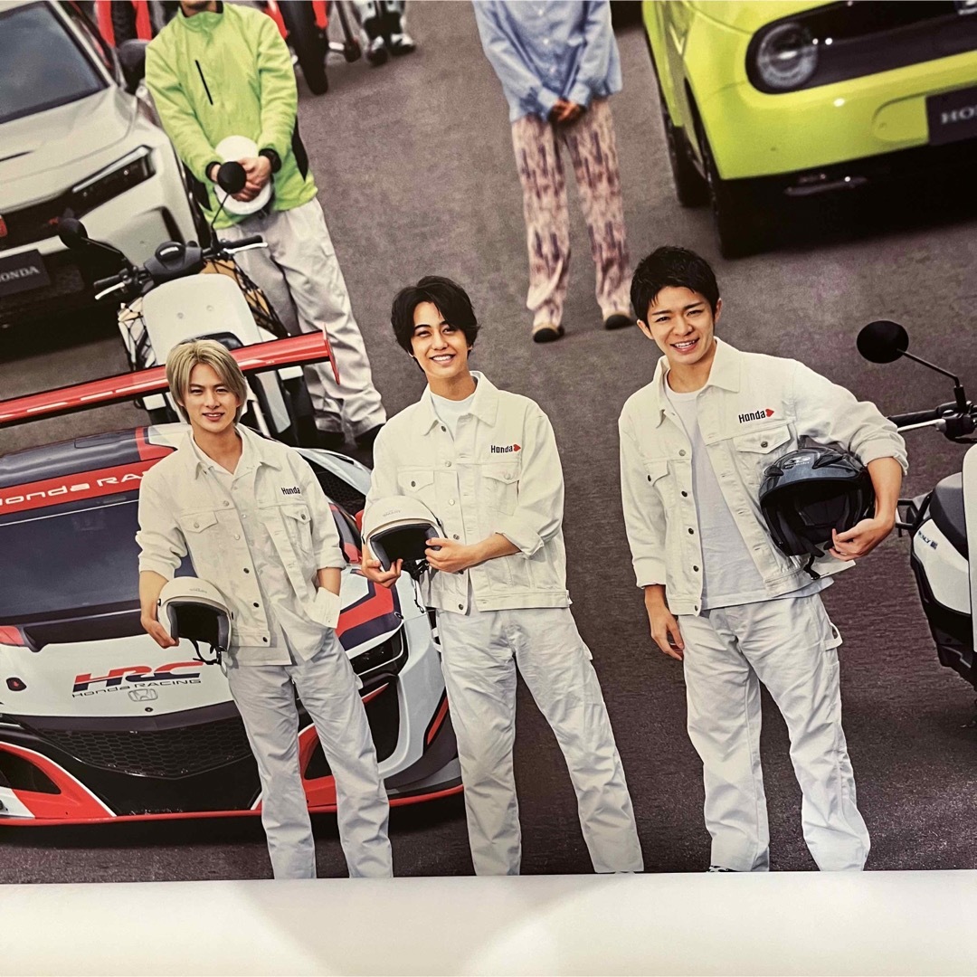 HONDAハート ポスター キンプリ 平野紫耀 髙橋海人 岸優太