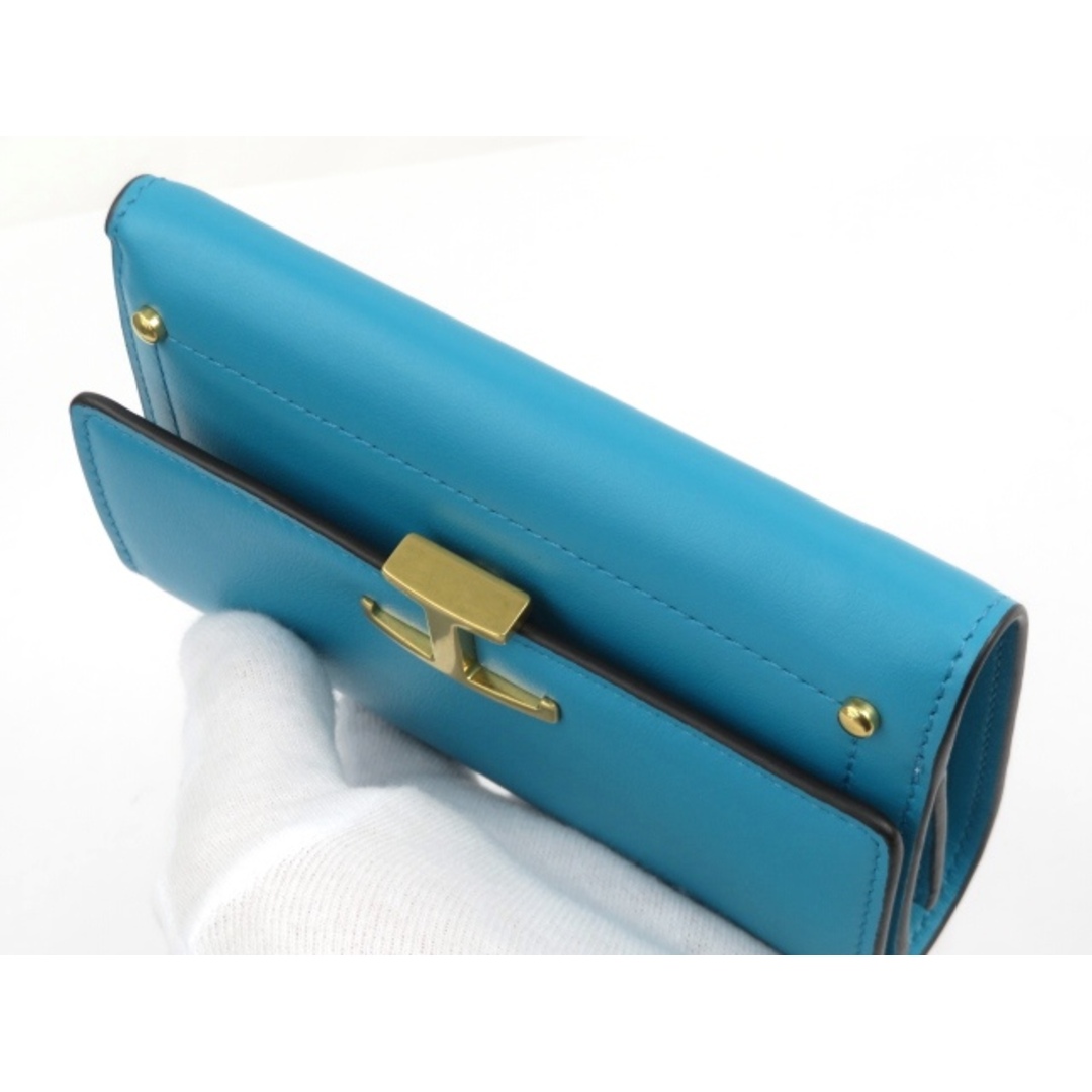 TOD'S - □新同□ トッズ T タイムレス 三つ折り 財布 カーフ TOD'S - □新同□ トッズ T タイムレス 三つ折り 財布 カーフ