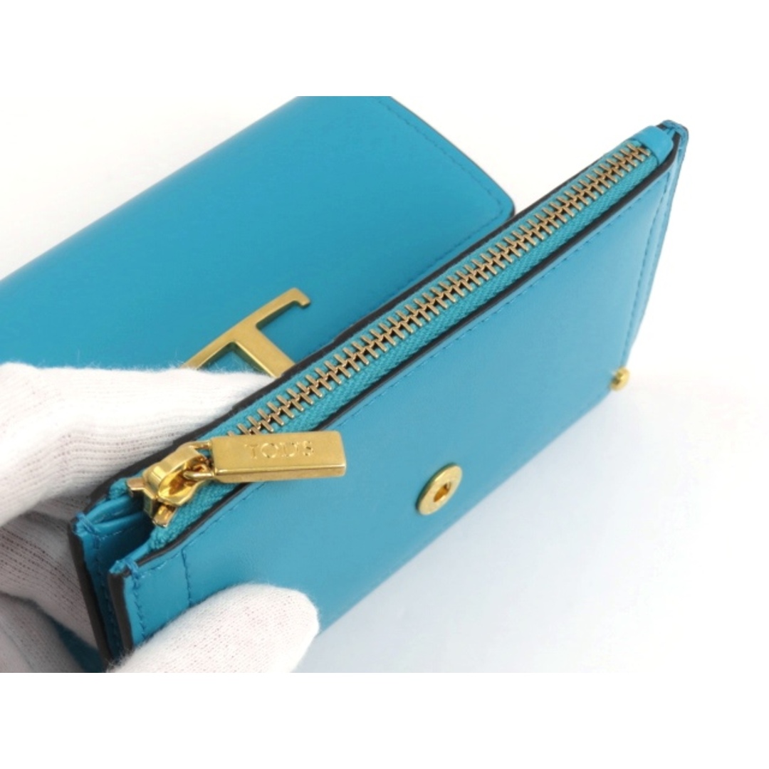 TOD'S - □新同□ トッズ T タイムレス 三つ折り 財布 カーフ TOD'S - □新同□ トッズ T タイムレス 三つ折り 財布 カーフ