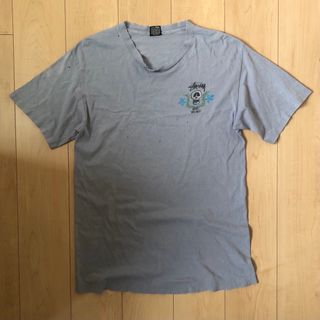 ステューシー Tシャツ・カットソー(メンズ)(ブルー・ネイビー/青色系