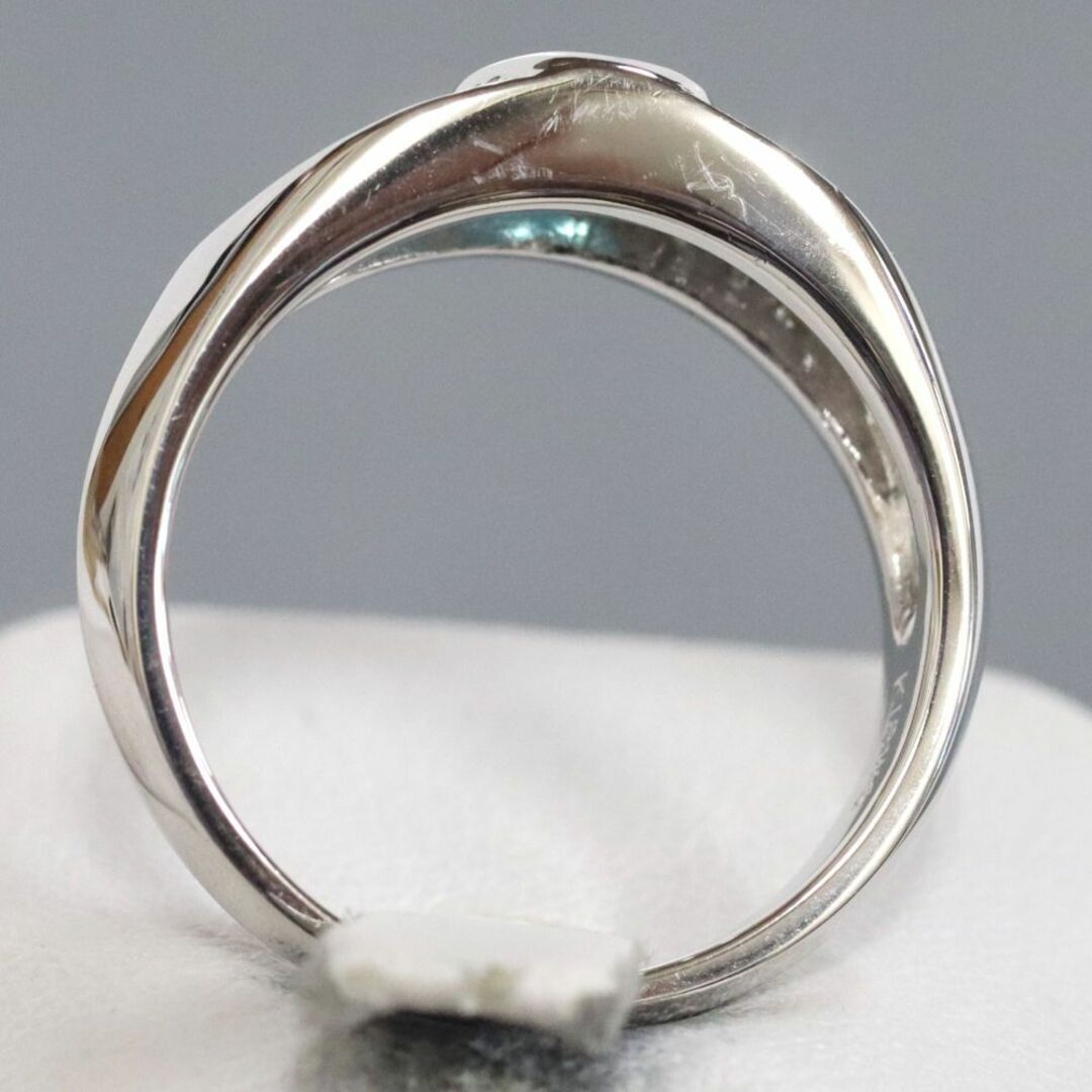 K18WGパライバトルマリンダイヤモンドリング T0.597 7.0g レディースのアクセサリー(リング(指輪))の商品写真