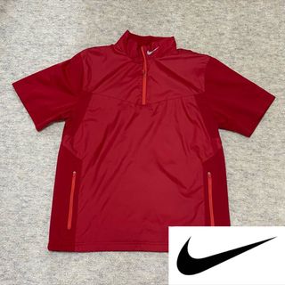 ナイキ(NIKE)のナイキ ゴルフ【NIKE GOLF】ハーフジップ　半袖ブルゾン　軽量　防風　XL(ウエア)