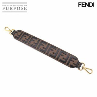 フェンディ(FENDI)の未使用 展示品 フェンディ FENDI ミニ ストラップユー ショルダー ストラップ レザー ブラウン ブラック 8AV105 VLP 90199682(その他)