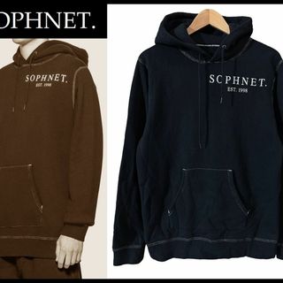 ソフネット(SOPHNET.)のソフネット リバーシブル カラーステッチ フーディー スウェット パーカー M(パーカー)