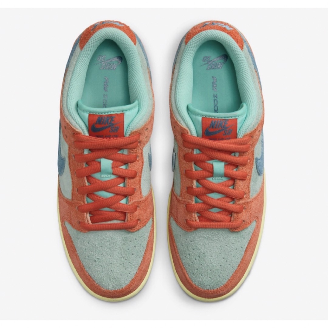 Nike SB Dunk Low Orange and Noise Aqua