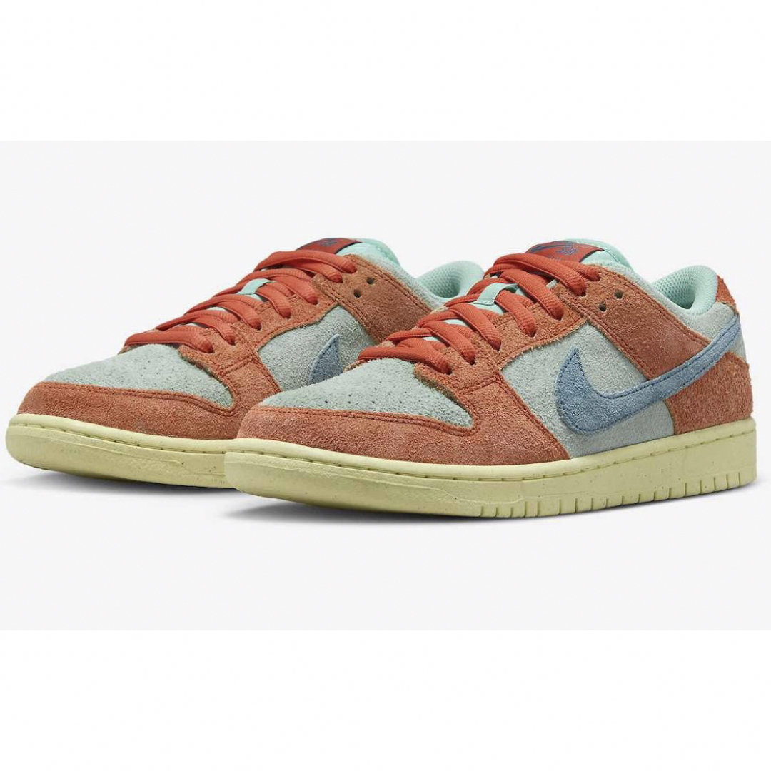 Nike SB Dunk Low Orange and Noise Aqua