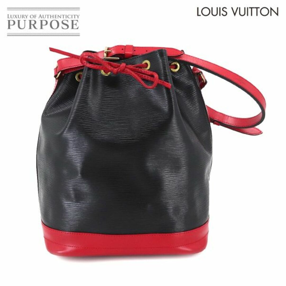 ブランドルイヴィトンルイ ヴィトン LOUIS VUITTON エピ ノエ ショルダー バッグ レザー ノワール カスティリアンレッド バイカラー M44017 VLP 90204175