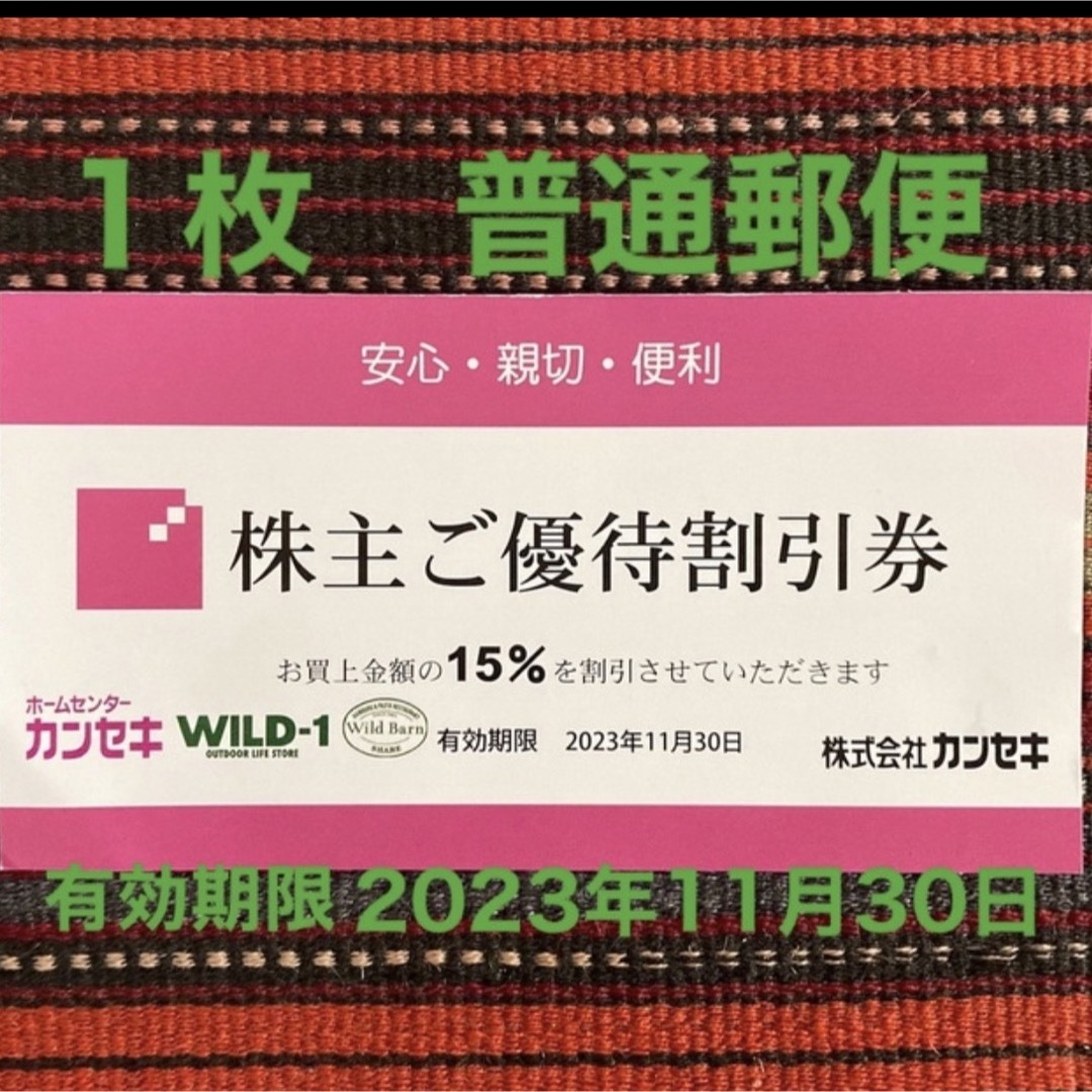 Snow Peak(スノーピーク)のカンセキ優待割引券  有効期限2023/11/30   1枚 スポーツ/アウトドアのアウトドア(その他)の商品写真