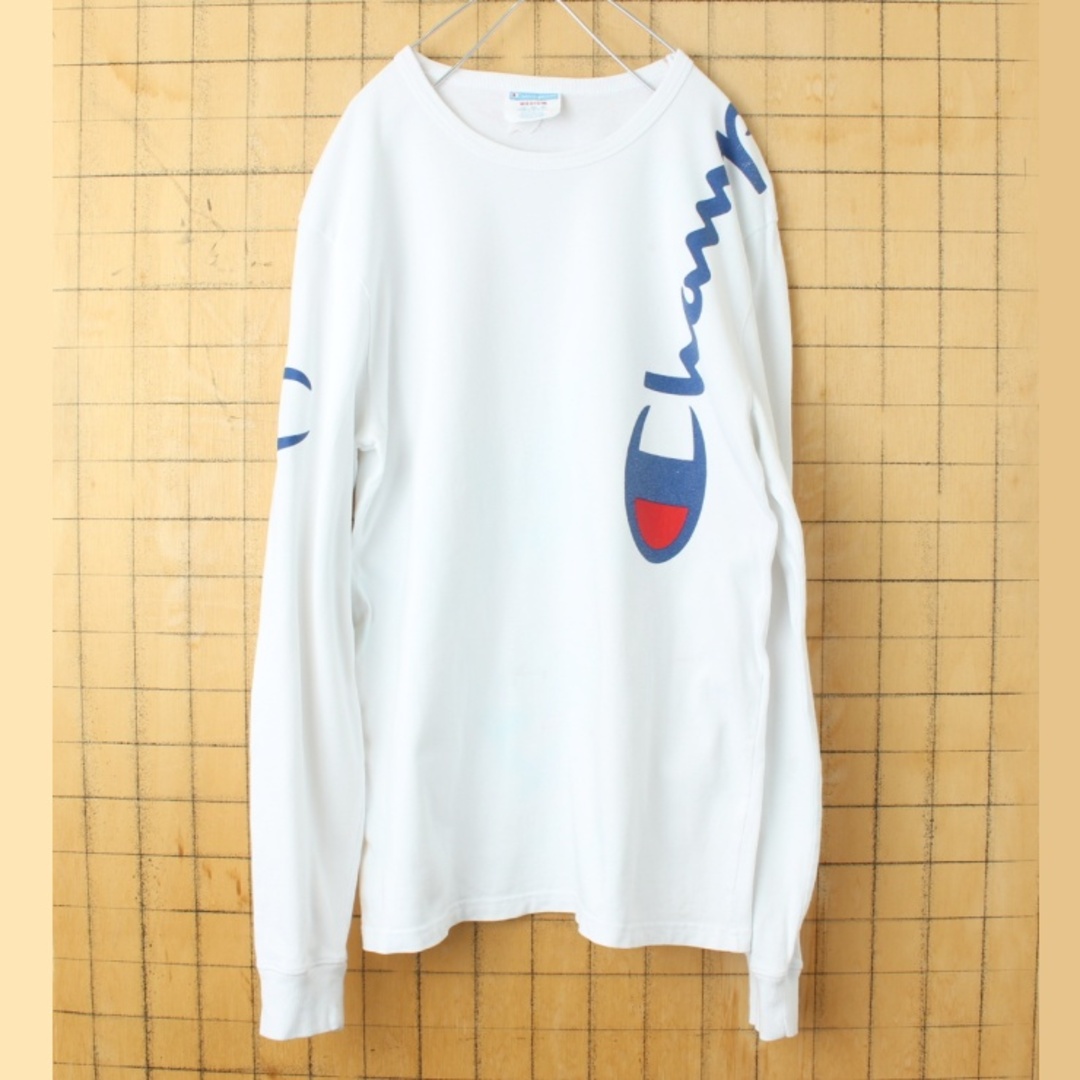 Champion(チャンピオン)のUSA championチャンピオン長袖 Tシャツ ロンT ホワイトM aw82 メンズのトップス(Tシャツ/カットソー(七分/長袖))の商品写真