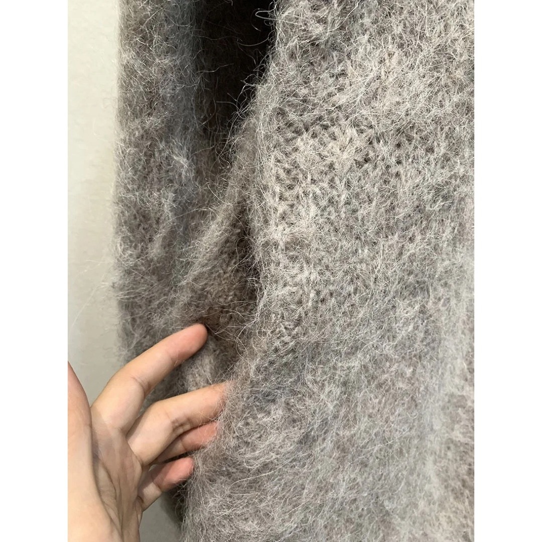 clane クラネ COLOR MOHAIR SHAGGY CARDIGAN