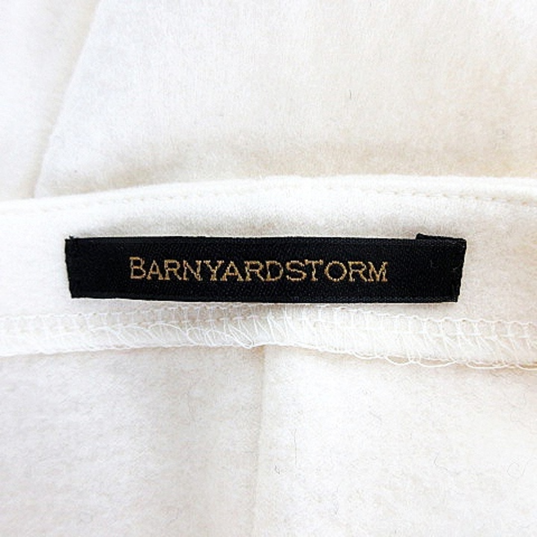 BARNYARDSTORM(バンヤードストーム)のバンヤードストーム カットソー 長袖 ラウンドネック 薄手 ウール 無地 1 白 レディースのトップス(カットソー(長袖/七分))の商品写真