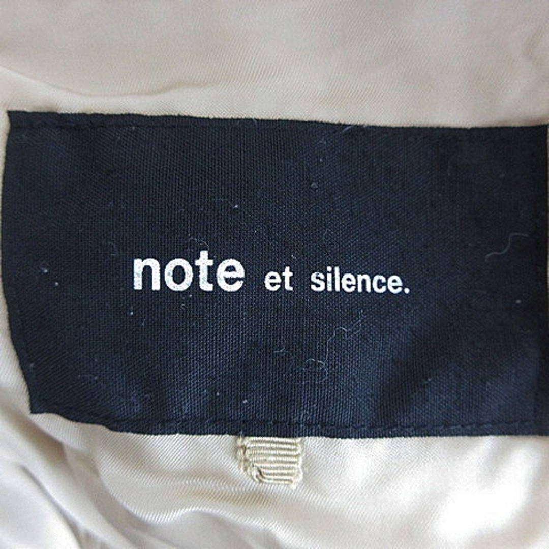 note et silence(ノートエシロンス)のノートエシロンス ジャケット ダウン 長袖 ジップアップ 厚手 無地 F 茶 レディースのジャケット/アウター(ダウンジャケット)の商品写真