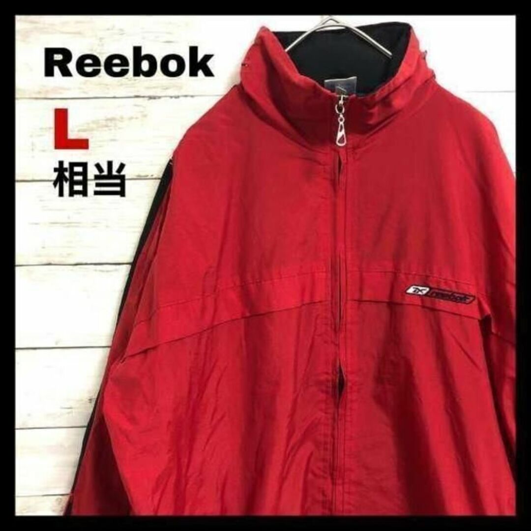 Reebok ナイロンジャケット ウィンドブレーカー L RED