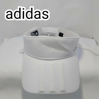 アディダス(adidas)のadidas サンバイザー ホワイト リボン【0283】(ウエア)