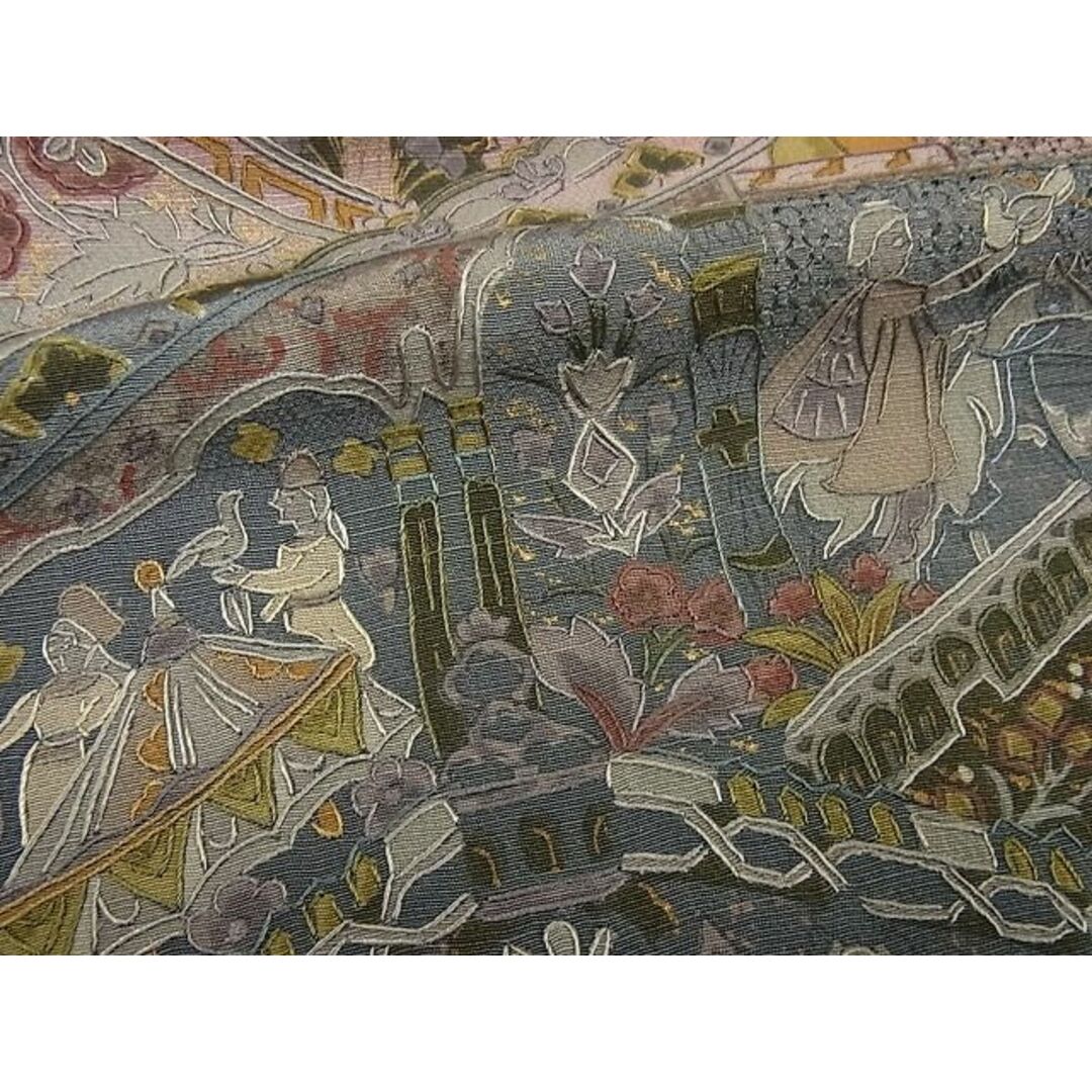 平和屋1□極上 訪問着 スワトウ刺繍 人物吉祥文 金彩 逸品3s2572の通販