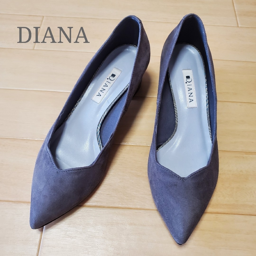【美品】DIANA ダイアナ スエード パンプス 23