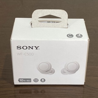 ソニー(SONY)のソニー　ワイヤレスステレオヘッドセット　WF-C500  ホワイト　ハンズフリー(ヘッドフォン/イヤフォン)