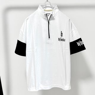 ディージェイホンダ(dj honda)の新品・未使用　DJhond ディージェイホンダ　ジッパーtシャツ ロゴtシャツ(Tシャツ/カットソー(半袖/袖なし))