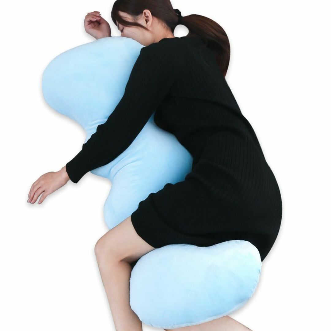 【色: ブルー】クラウド抱き枕 だきまくらぬいぐるみ クッション ボディーピロー