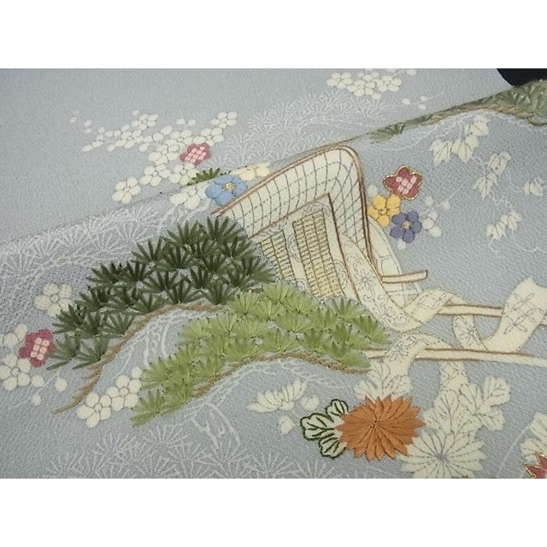 名古屋帯　刺繍　御所車