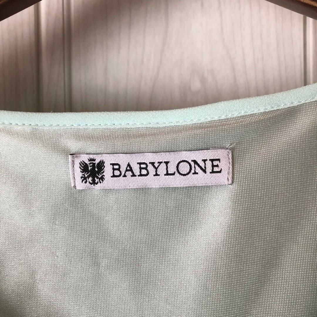 BABYLONE(バビロン)の◆BABYLONE/バビロン/グリーンのシフォンブラウス◆n レディースのトップス(シャツ/ブラウス(長袖/七分))の商品写真