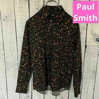 ポールスミス(Paul Smith)の【大人気】ポールスミス 長袖　 シャツ　 コットン 花柄 美品　レディース(シャツ/ブラウス(長袖/七分))